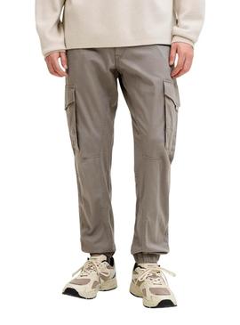 Calça cargo bege Jack and Jones Paul para homem.