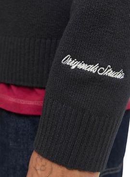 Camisola preta para homem Jack and Jones Norrebro.