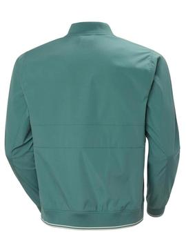 Jaqueta bomber marinha verde Helly Hansen para homem.