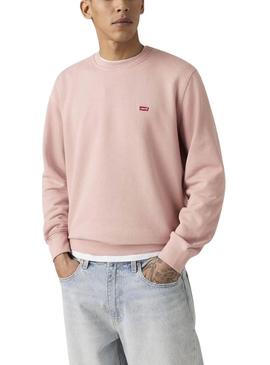 Moletom Levis The Original rosa para homem.