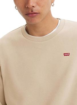 Moletom Levis The Original bege para homem