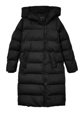 Casaco acolchoado Vila Miriam preto para mulher.