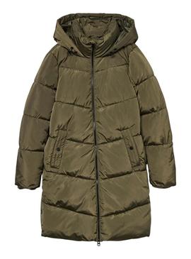 Casaco acolchoado Vila Halsey verde para mulher.