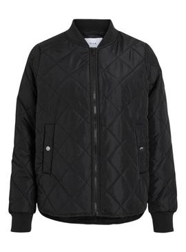 Jaqueta bomber Vila Vitate preta para mulher.