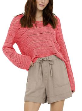 Camisola Only Pamela coral para mulher