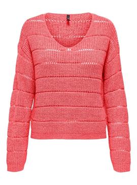 Camisola Only Pamela coral para mulher