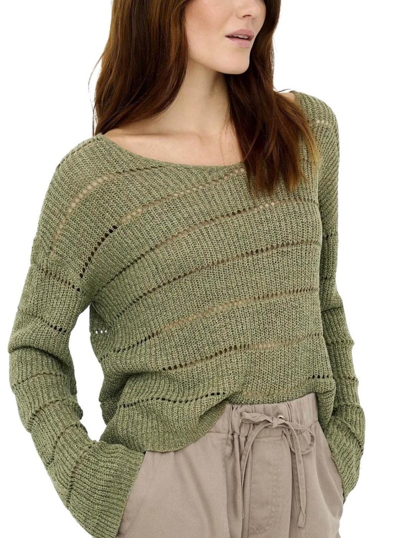 Apenas Jersey verde para mulher Pamela