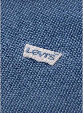 Camiseta Levis Meet And Greet azul para menina.