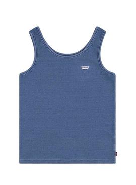 Camiseta Levis Meet And Greet azul para menina.