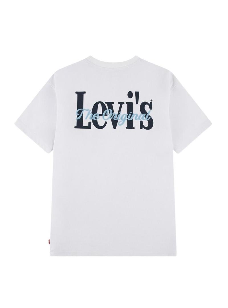 Camisa Levis Classic And Clean branca para criança.