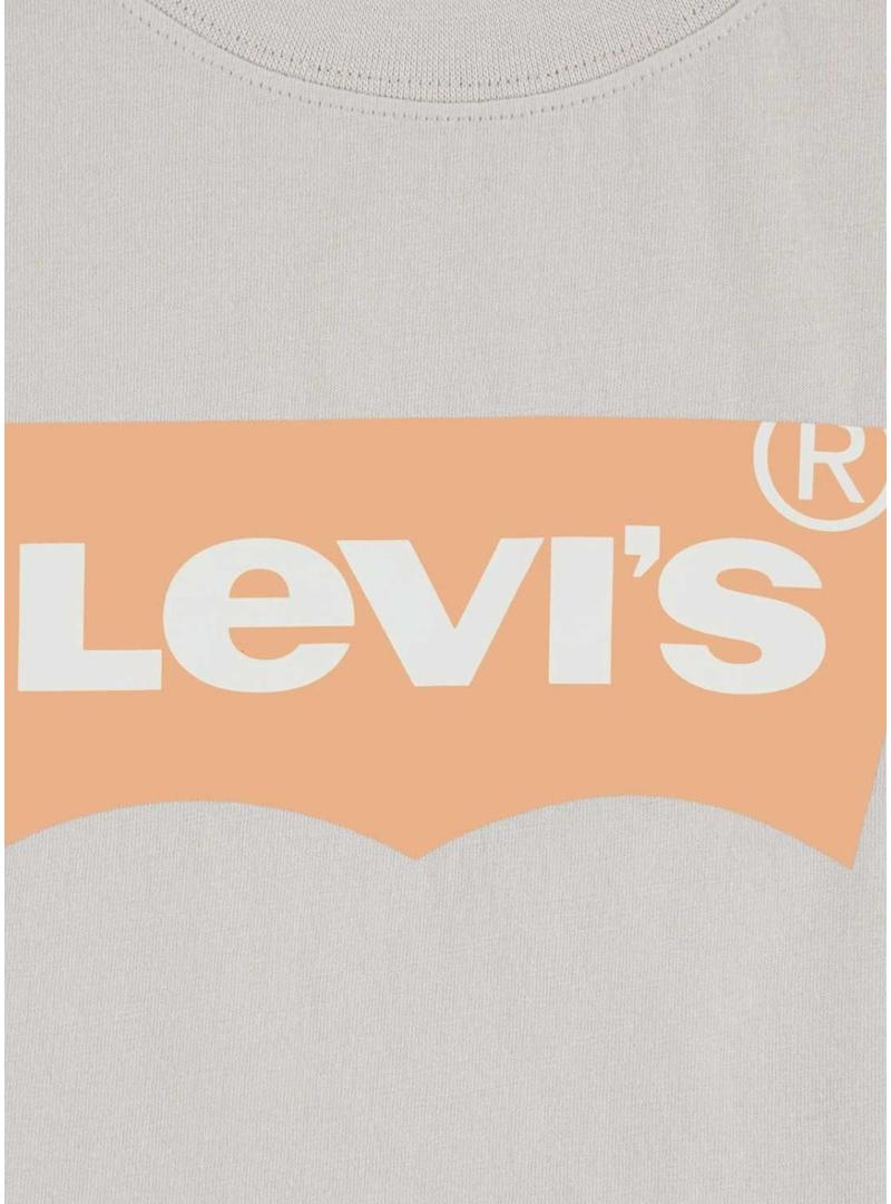 Camisa Levis Batwing bege para menina e menino.