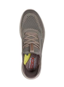 Sapatilhas Skechers Slade Quinto cinza para homem.