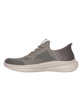 Sapatilhas Skechers Slade Quinto cinza para homem.