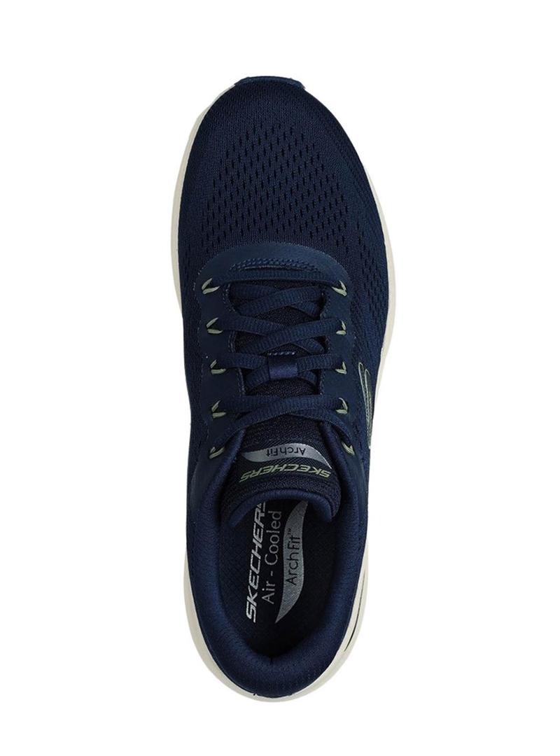 Sapatilhas Skechers Arch Fit azul marinho para homem.