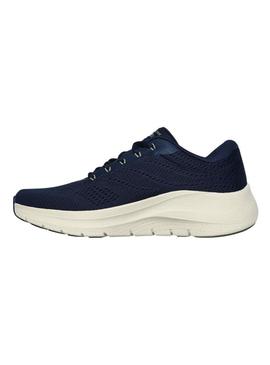 Sapatilhas Skechers Arch Fit azul marinho para homem.
