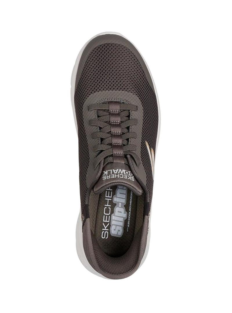 Tênis Skechers Go Walk marrom para homem.