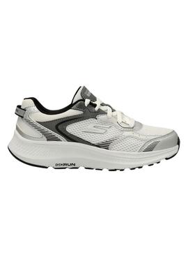 Tênis Skechers Go Run 2.0 cinza e preto para mulher.