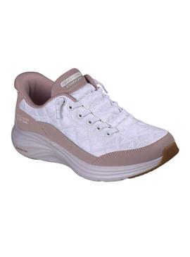 Sapatilhas Skechers Contour Foam Slip on lavanda para mulher.