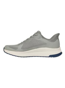 Tênis Skechers Bobs Squad Slip 4 verde para homem.