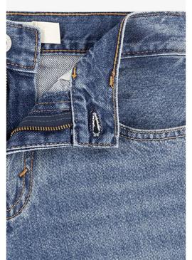 Bermuda jeans azul da marca Levis Skate para crianças.