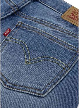 Calça de ganga Levis High Rise Baggy azul para menina