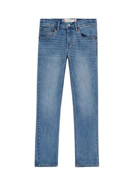 Calça jeans Levis 511 Slim Fit azul para menino