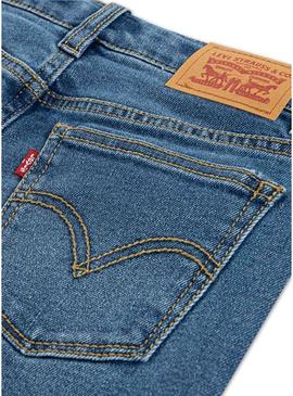 Calça Levis Wide Leg azul para menina