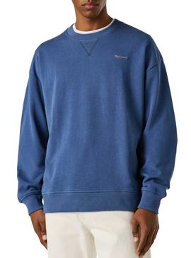 Moletom Pepe Jeans Geo azul para homem.
