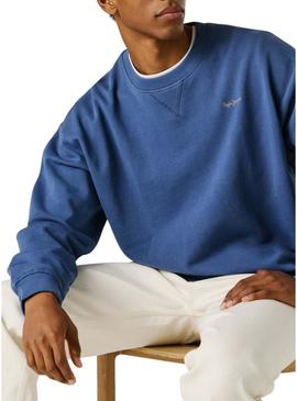 Moletom Pepe Jeans Geo azul para homem.
