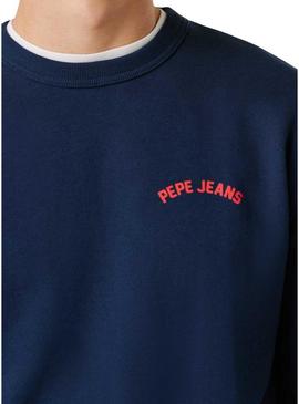 Moletom Pepe Jeans Gideon azul para homens