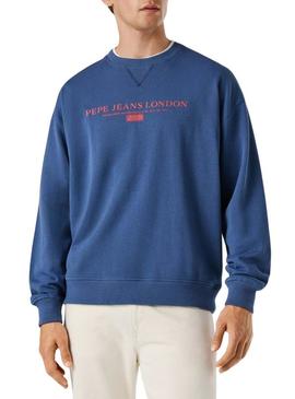 Moletom Pepe Jeans Summer Logo azul para homem