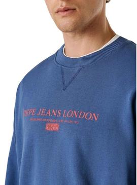 Moletom Pepe Jeans Summer Logo azul para homem