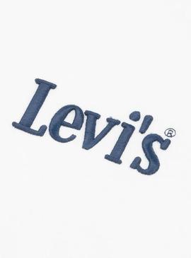 Moletom Levi's Classic And Clean branco para meninos e meninas.