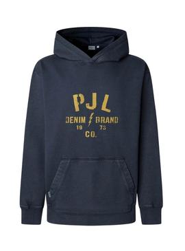 Moletom Pepe Jeans Gunner azul marinho para homem.