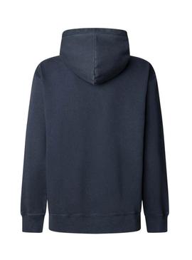 Moletom Pepe Jeans Gunner azul marinho para homem.