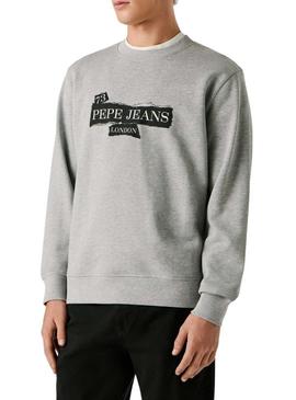 Camisola Pepe Jeans Gus cinza para homem