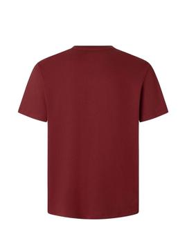 Camiseta Pepe Jeans Eggo vermelha para homem.