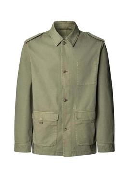 Jaqueta Pepe Jeans Surat verde militar para homem.