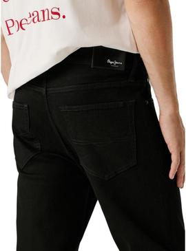 Calça jeans Pepe Jeans Cash preta para homem.