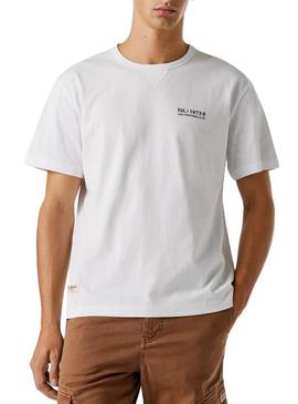 Camiseta Pepe Jeans Scott branca para homem.