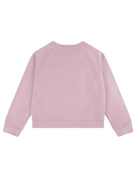 Moletom Levis Meet And Greet cor-de-rosa para menina.