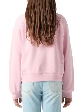 Moletom Levis Meet And Greet cor-de-rosa para menina.