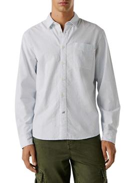 Camisa Pepe Jeans Prescot branca para homem.