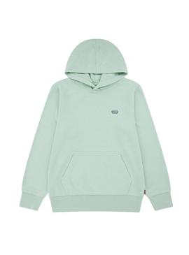 Moletom Levis Mini Batwing Hoodie verde para menino e menina