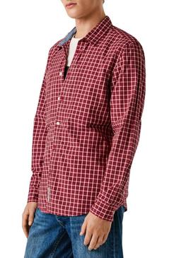 Camisa Pepe Jeans Capel vermelha para homem.