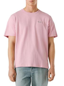 Camiseta Pepe Jeans Connor rosa para homem
