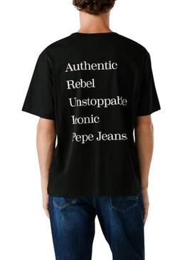 Camiseta Pepe Jeans Garret preta para homem