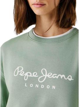Moletom Pepe Jeans Maty verde para mulher