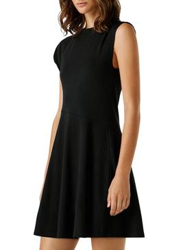 Vestido Pepe Jeans Luisa preto para mulher.