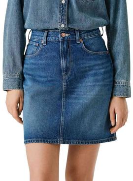 Saia Pepe Jeans Lilly denim para mulher.